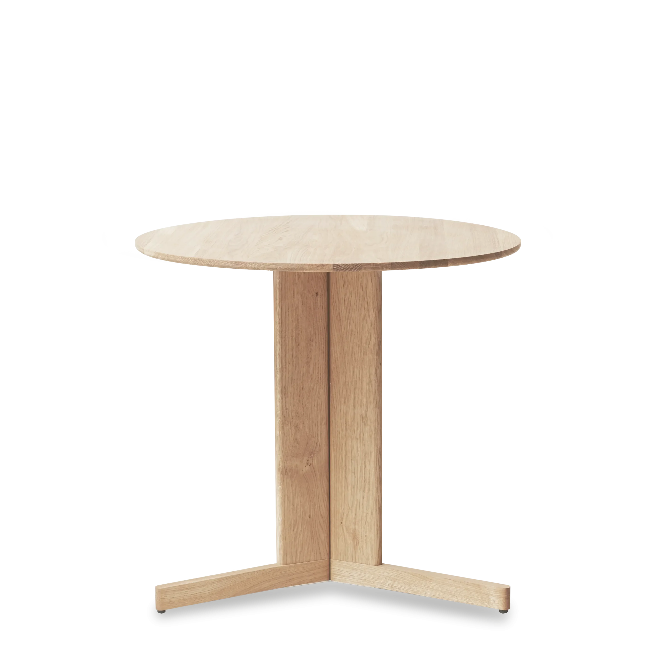 White Oak Round Table - Elegant and Spacious Design