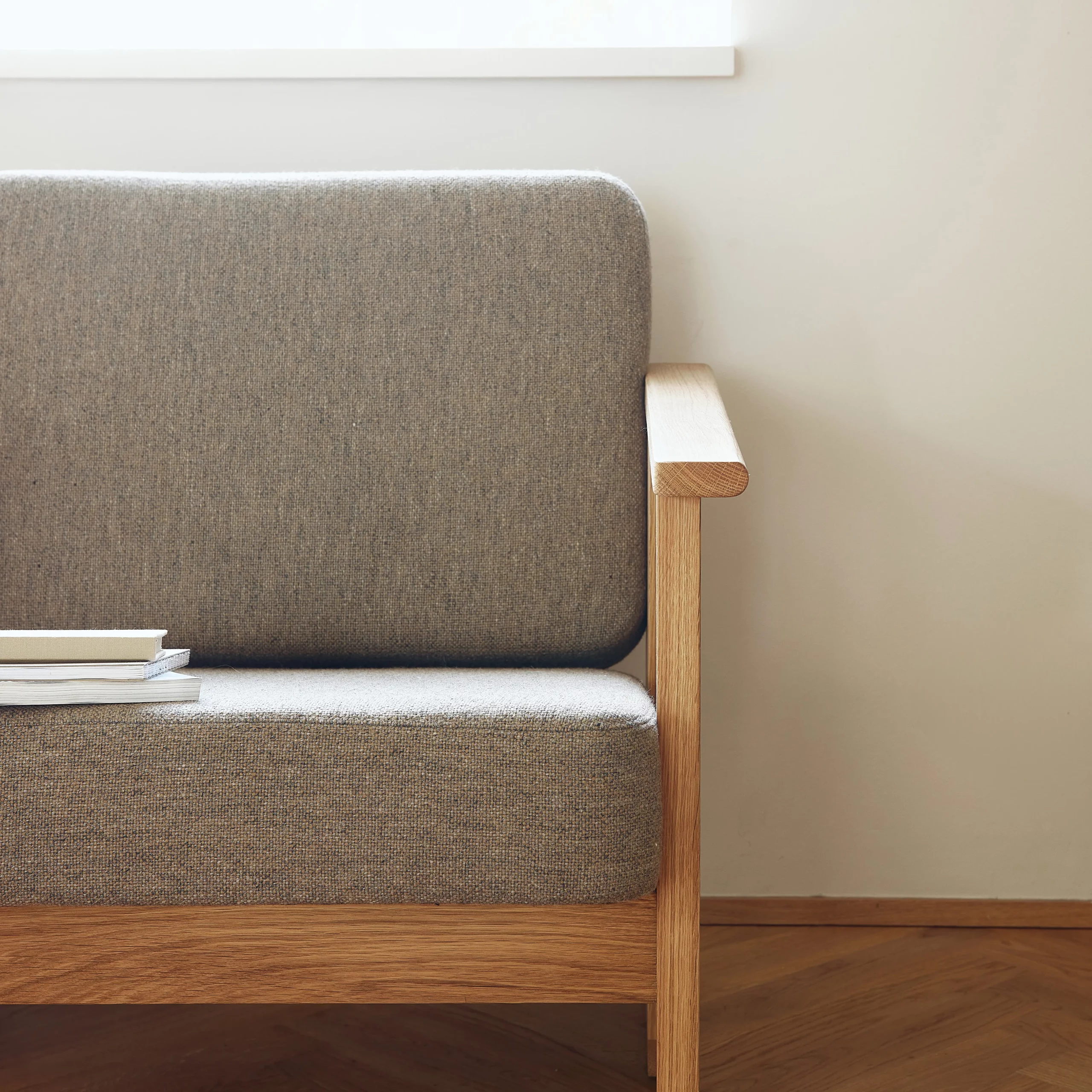 Oak Lounge Chair with Kvadrat Textile - Comfort and Style