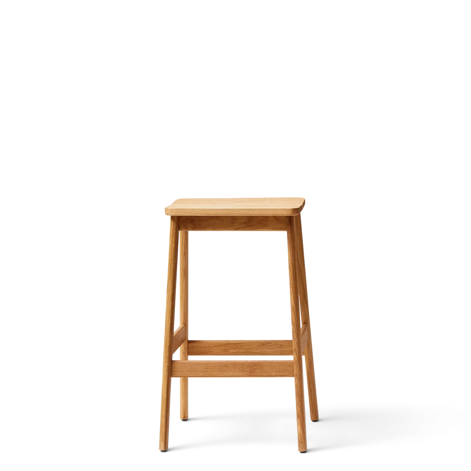 Angle Standard Bar Stool 65, Oak