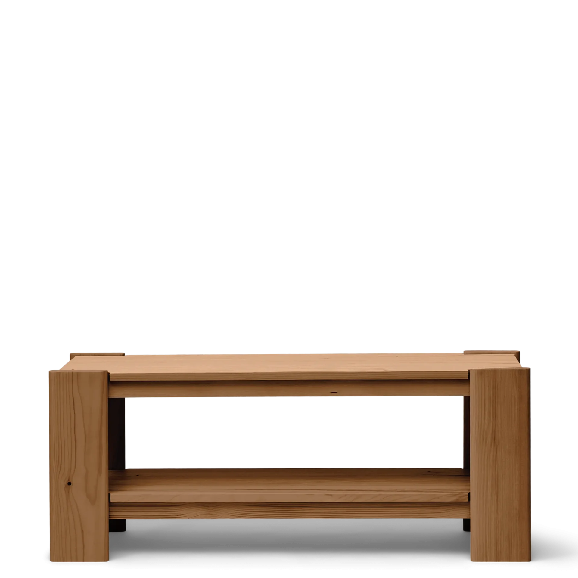 Beam Bench, Deep Brown Pine