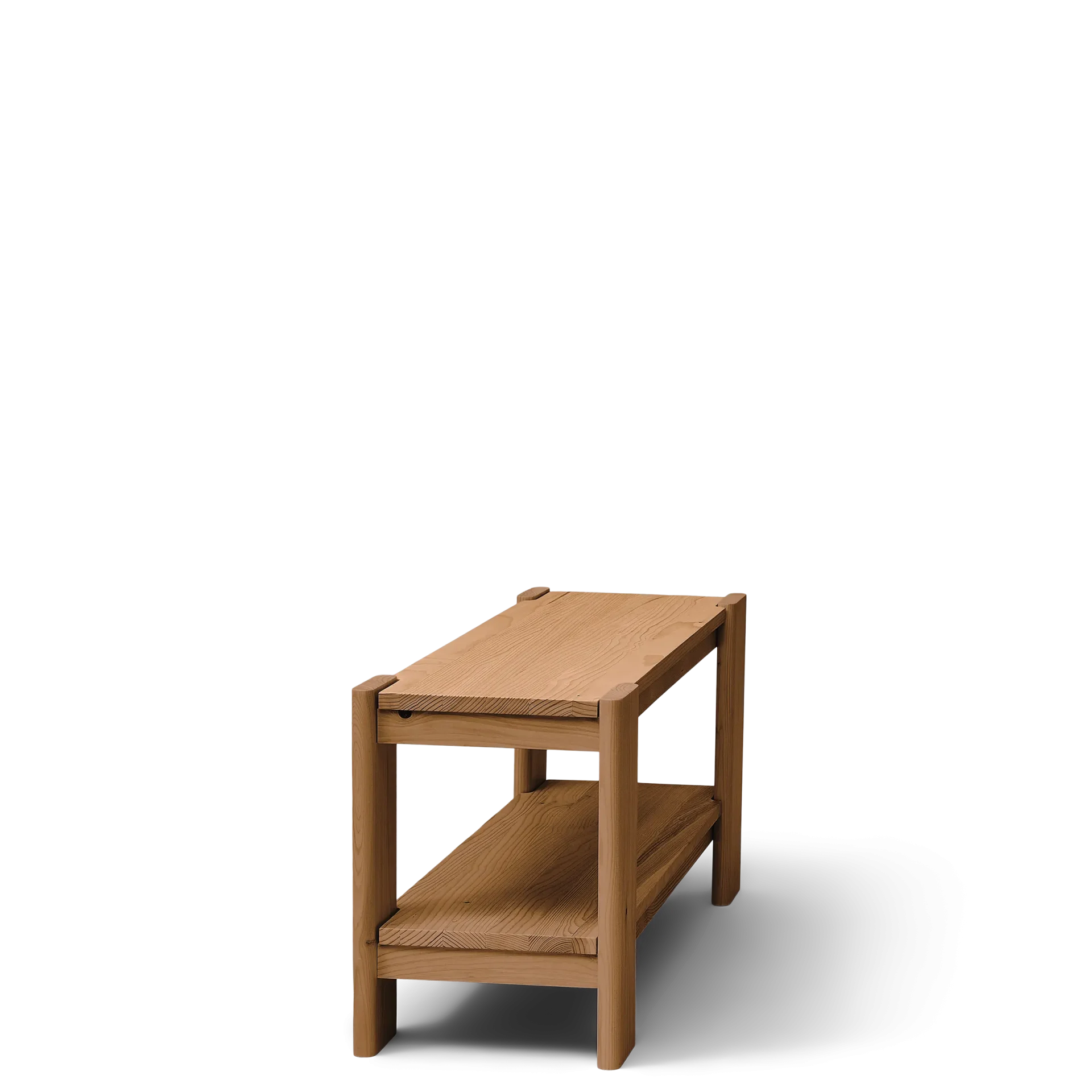 Beam Bench, Deep Brown Pine